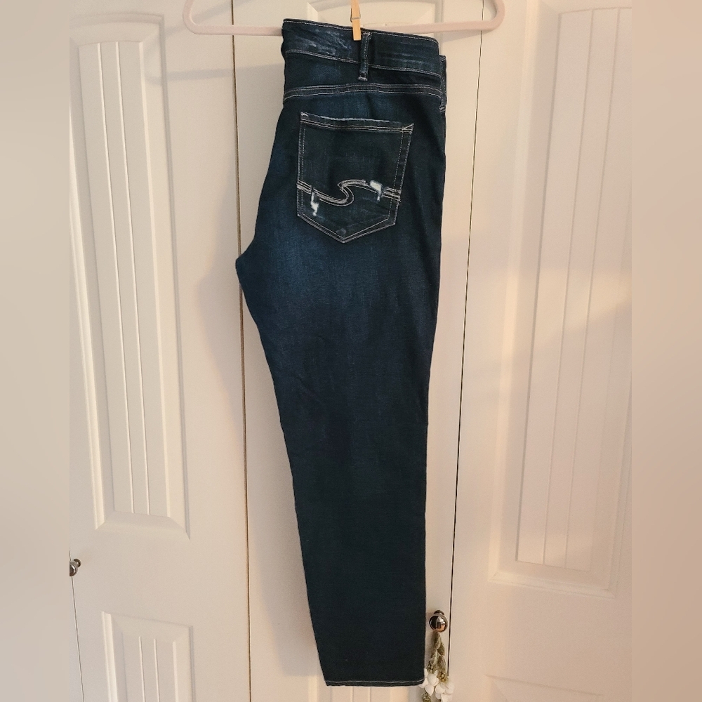 Silver Capri Jeans 32x27